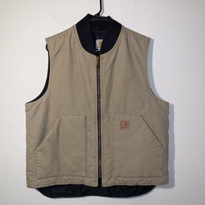 Carhartt tan insulated vest